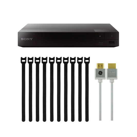 Sony BDP-S1700 Blu-ray Player with 1080p Full HD Playback (Black) Bundle
