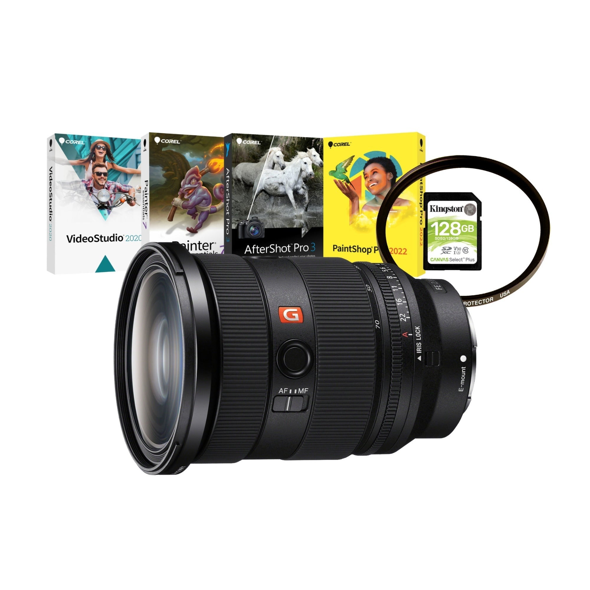 Sony SEL2470GM2 FE 24-70mm f/2.8 GM II Lens with Accessories Bundle