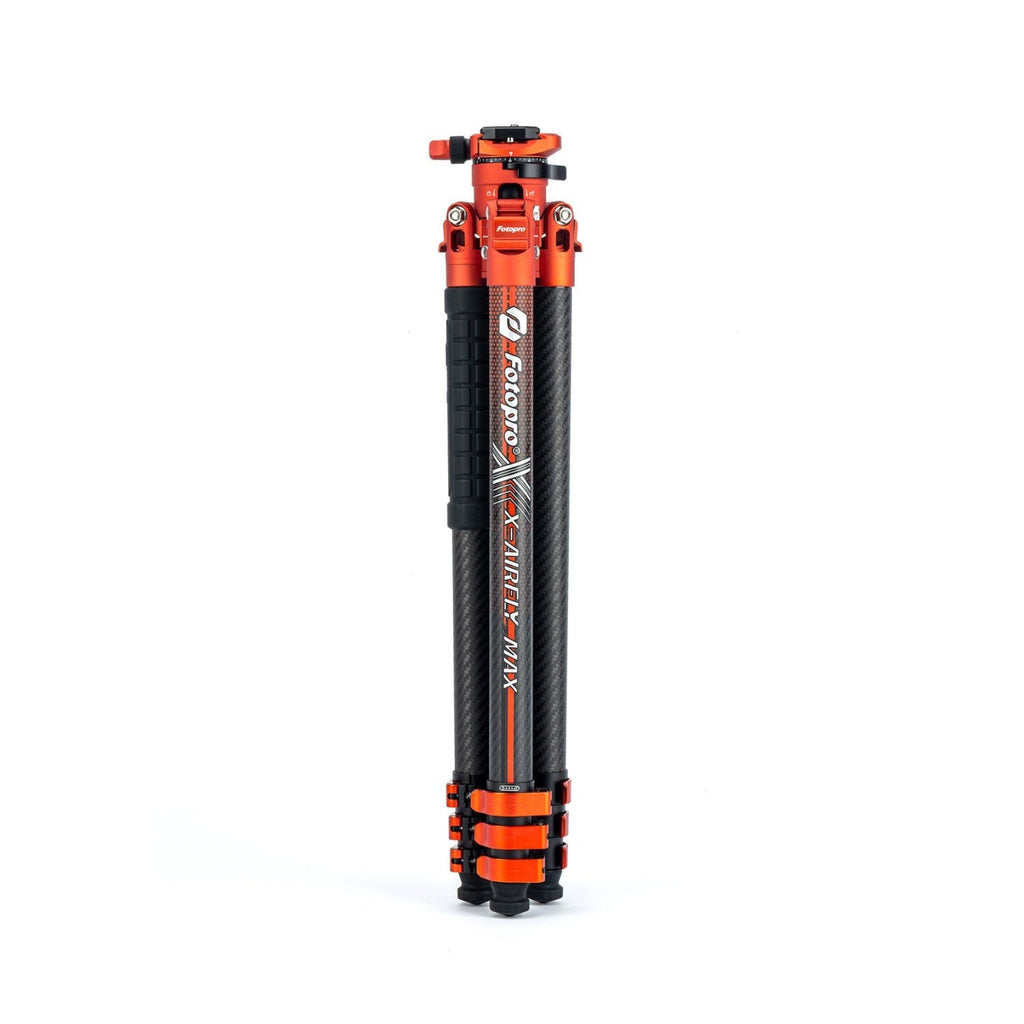 Fotopro X-Airfly Max Tripod with Detachable Monopod and Phone Holder (Orange)