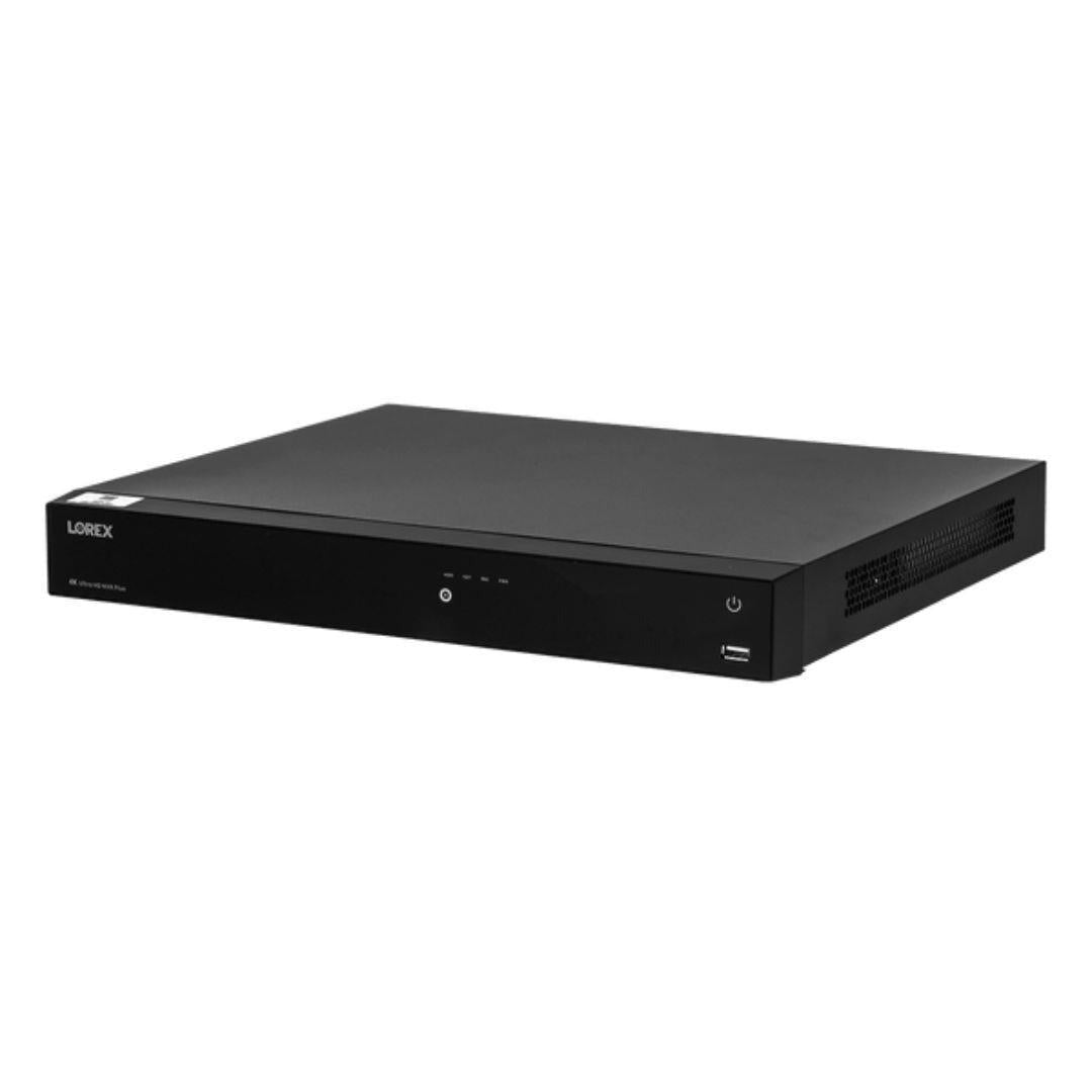 Lorex 4K 16-Camera Capable (Wired or Fusion Wi-Fi) 4TB Wired NVR with 8 IP Dome Cameras (White)