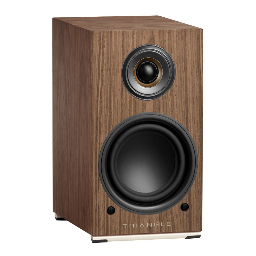 Triangle Audio AIO TWIN Wireless Bluetooth Wi-Fi Speaker (Pair, Brown Maple)