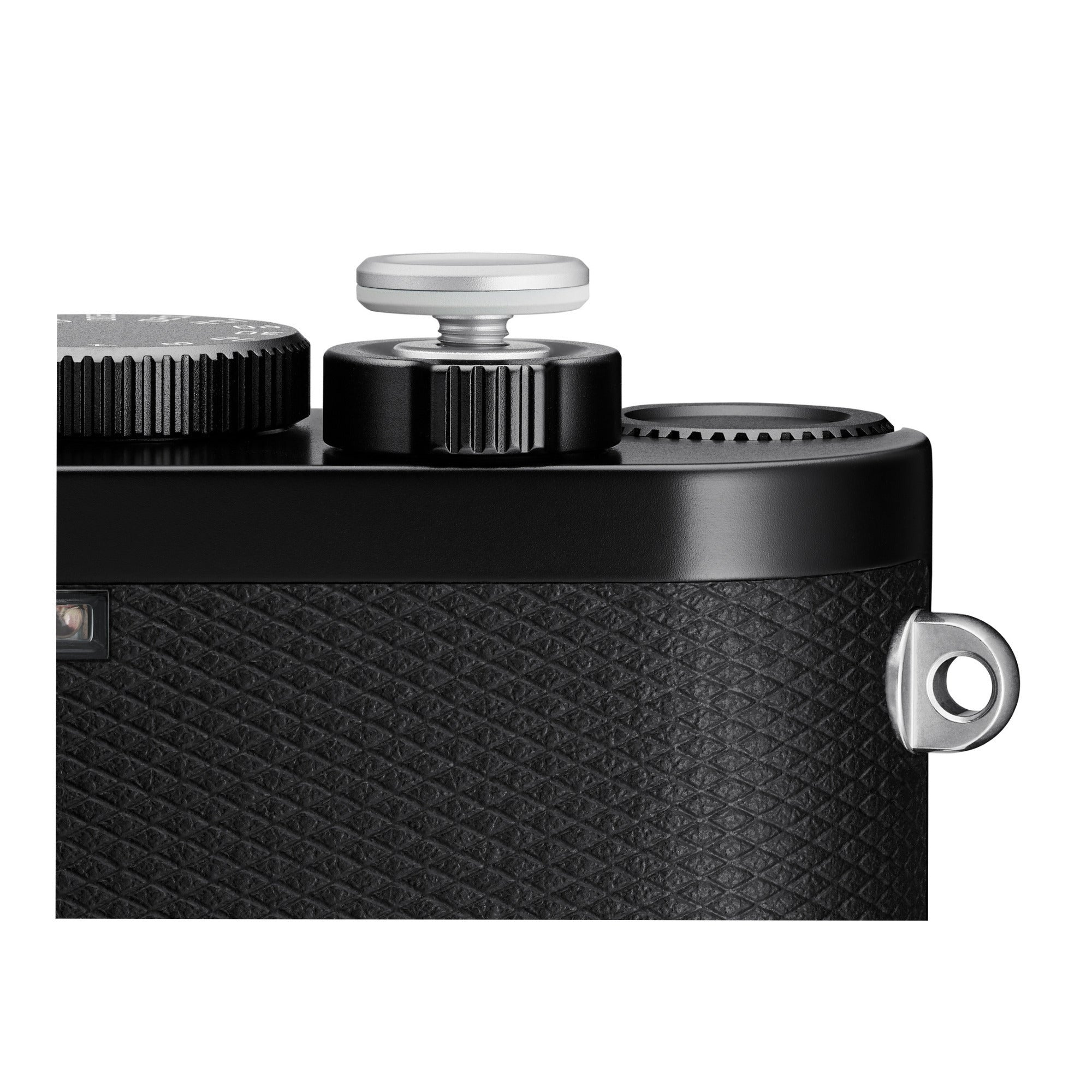 Leica Aluminum, Silver Anodized Finish Soft Release Button with Thumb Support