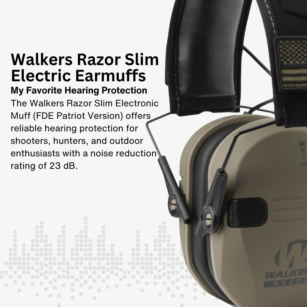 Walkers Razor Walkie Talkie Bundle with Ear Muff and Accessories