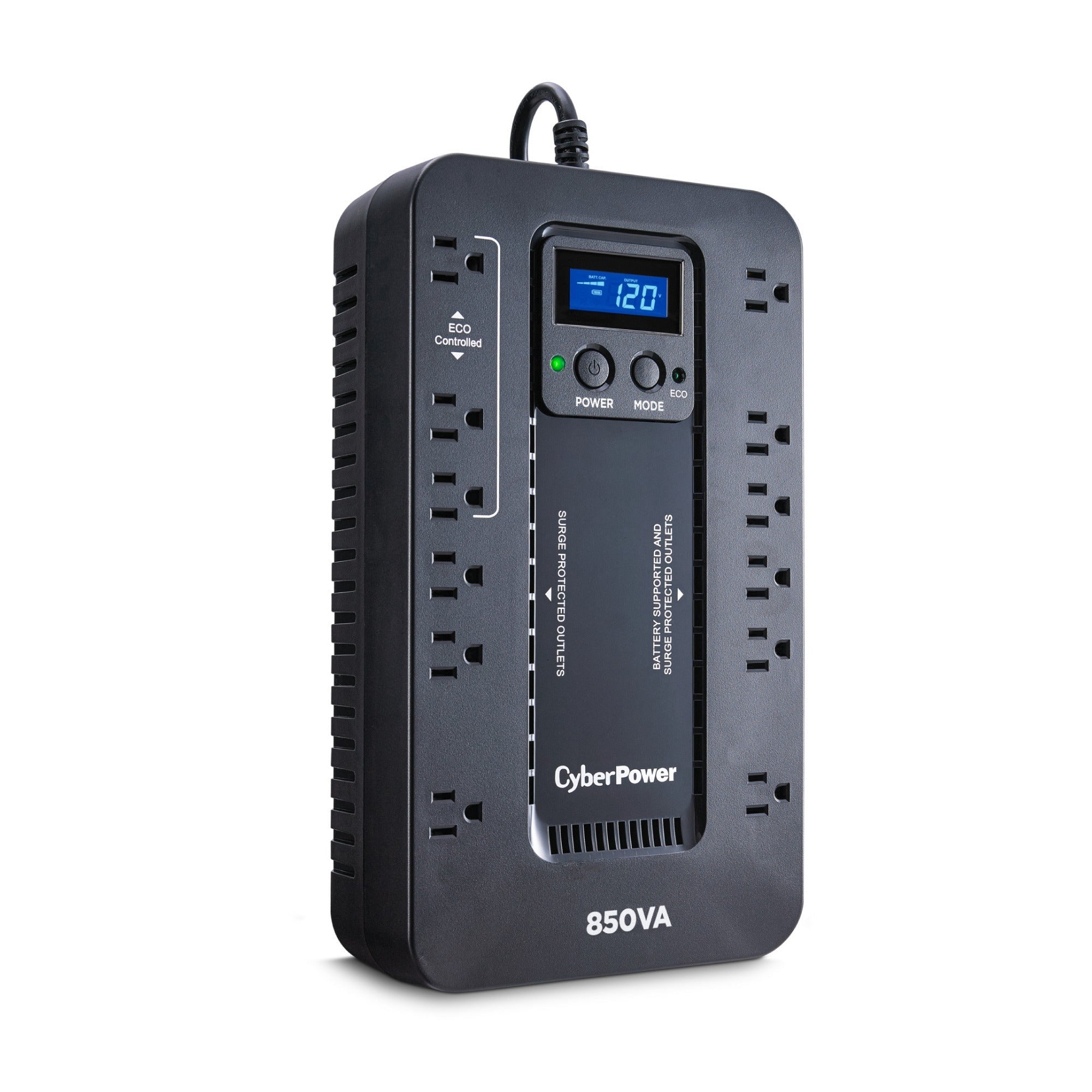 CyberPower Ecologic EC850LCD Uninterruptible Power Supply with Surge Protection