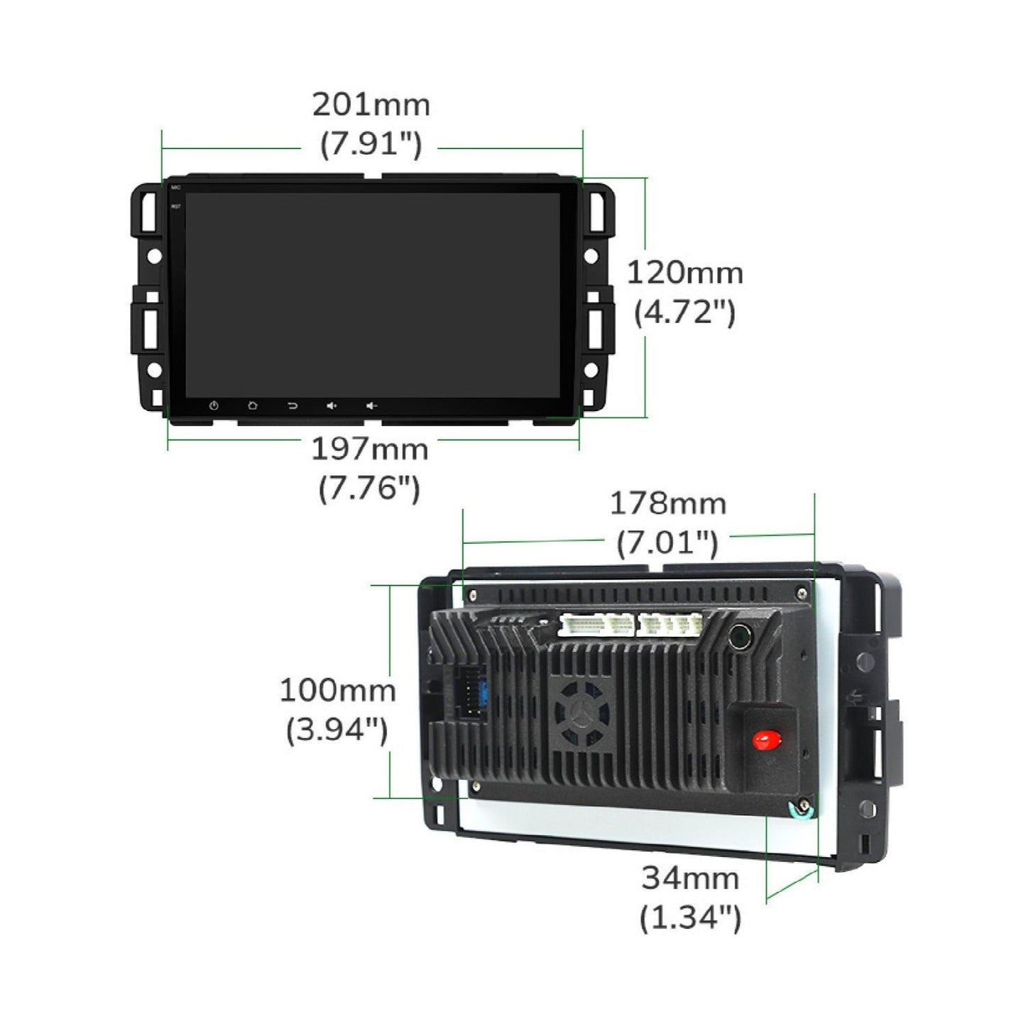 Eonon Android 13 Wireless Car Play & Auto Car Radio - 8 Inch IPS Touchscreen