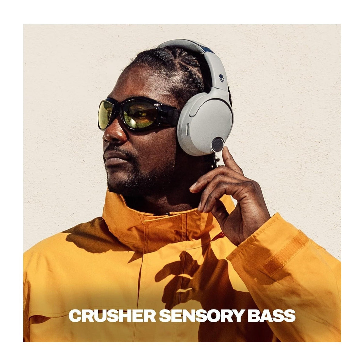Skullcandy Crusher 1080 ANC Wireless Bluetooth Over-Ear Headphones (Cement)