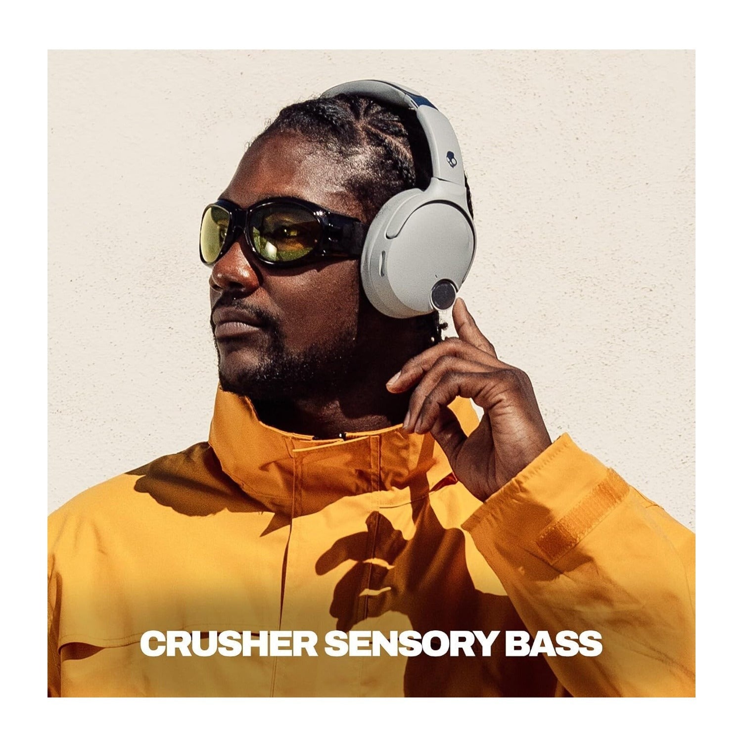 Skullcandy Crusher 1080 ANC Wireless Bluetooth Over-Ear Headphones (Cement)