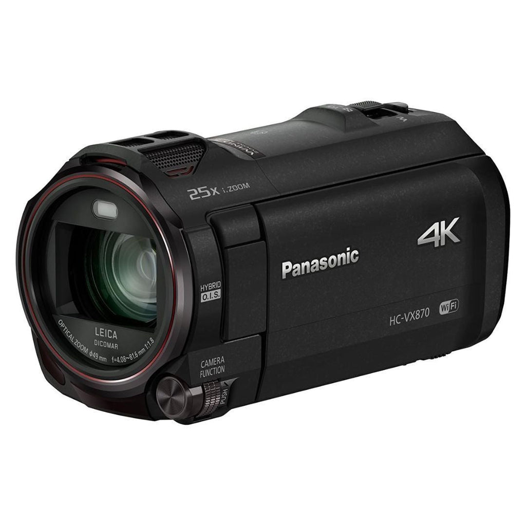 Panasonic HC-VX870K 4K Camcorder, 20x Optical Zoom (Black) (Certified Refurbished)