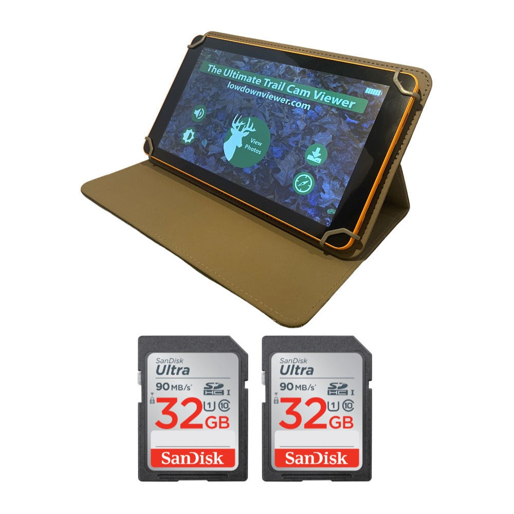 Advanced Lowdown High Speed Trail Camera and Video Viewer with 32GB SD Cards
