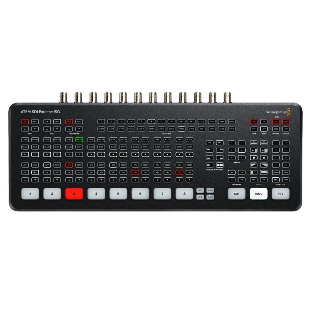 Blackmagic Design ATEM SDI Extreme ISO Switcher with 8 SDI Inputs and 4 SDI Outputs