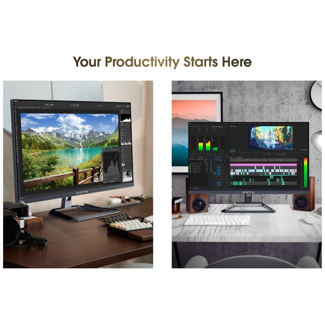 Sceptre U325W-UPT 32-Inch Ultra HD IPS Monitor with 4K Resolution and Edgeless Design (Black)