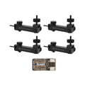 Stealth Cam Eco Mount Rugged Steel Tube (Black, 4-Pack) and Card Reader Bundle