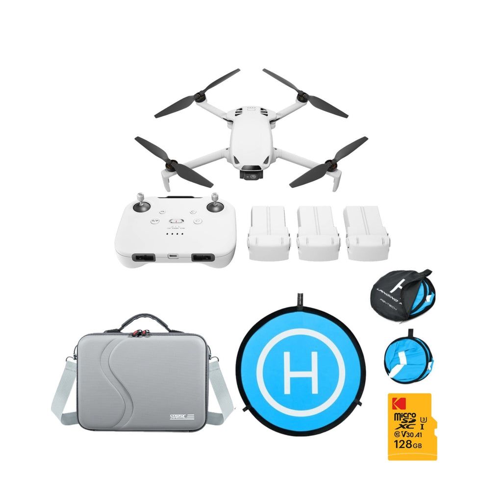 SKYROVER S1 Mini Camera Drone Combo (White) Bundle with Carrying Case and Accessories