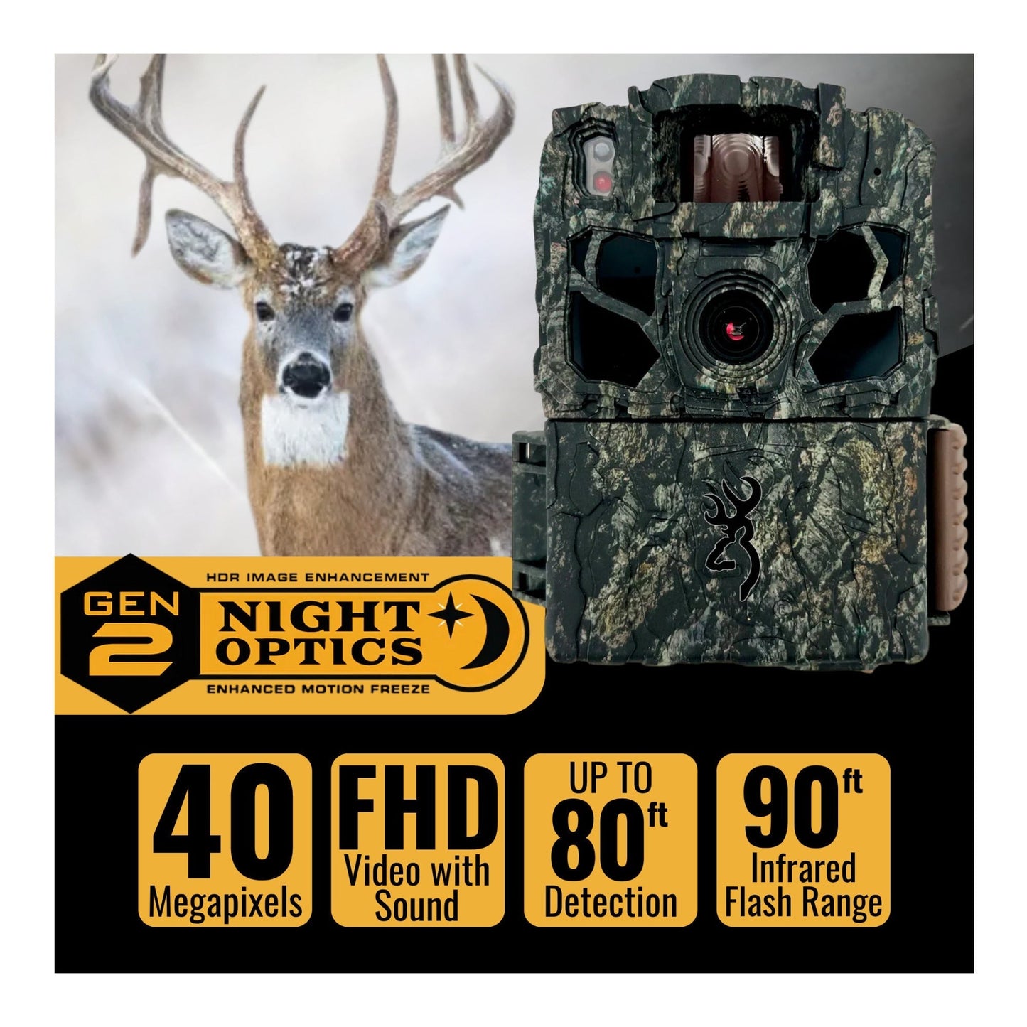 Browning Trail Cameras - Dark Ops FHDR40 with 32GB Memory Card and Card Reader