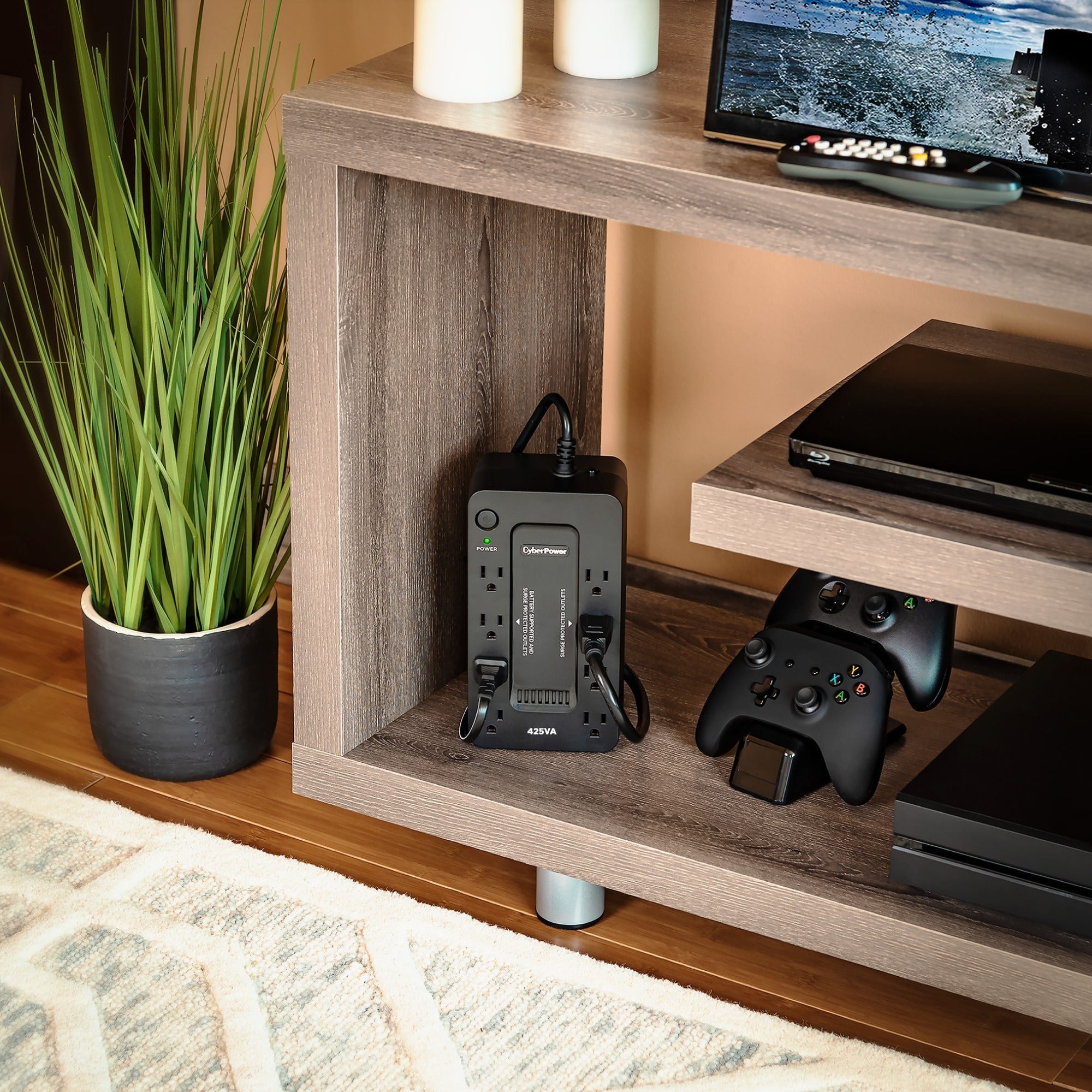 CyberPower ST425 Backup UPS Battery and Surge Protector with 425VA/260W Capacity