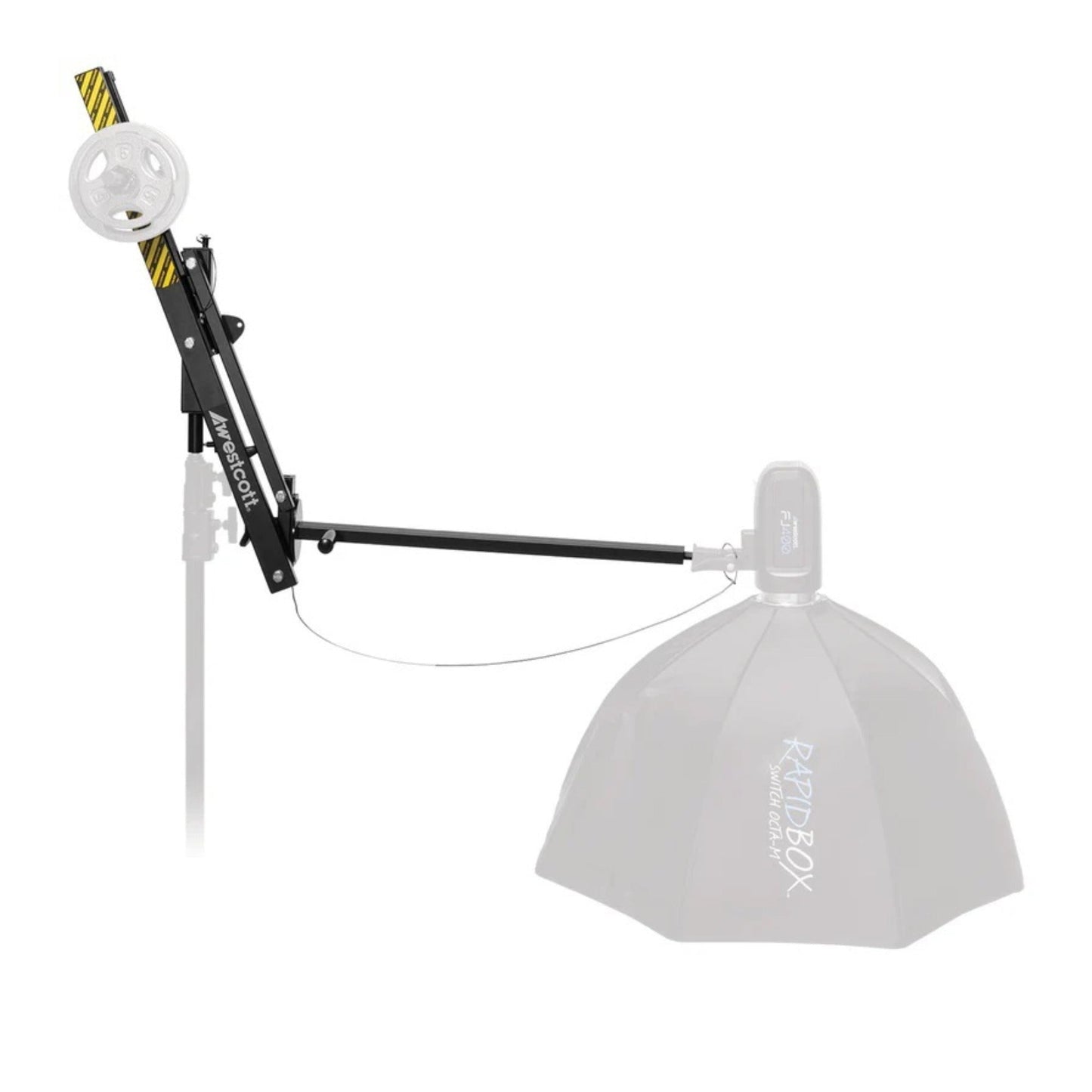 Westcott Easy Boom Heavy Duty 28-inch Extension Arm with 360-degree Rotation