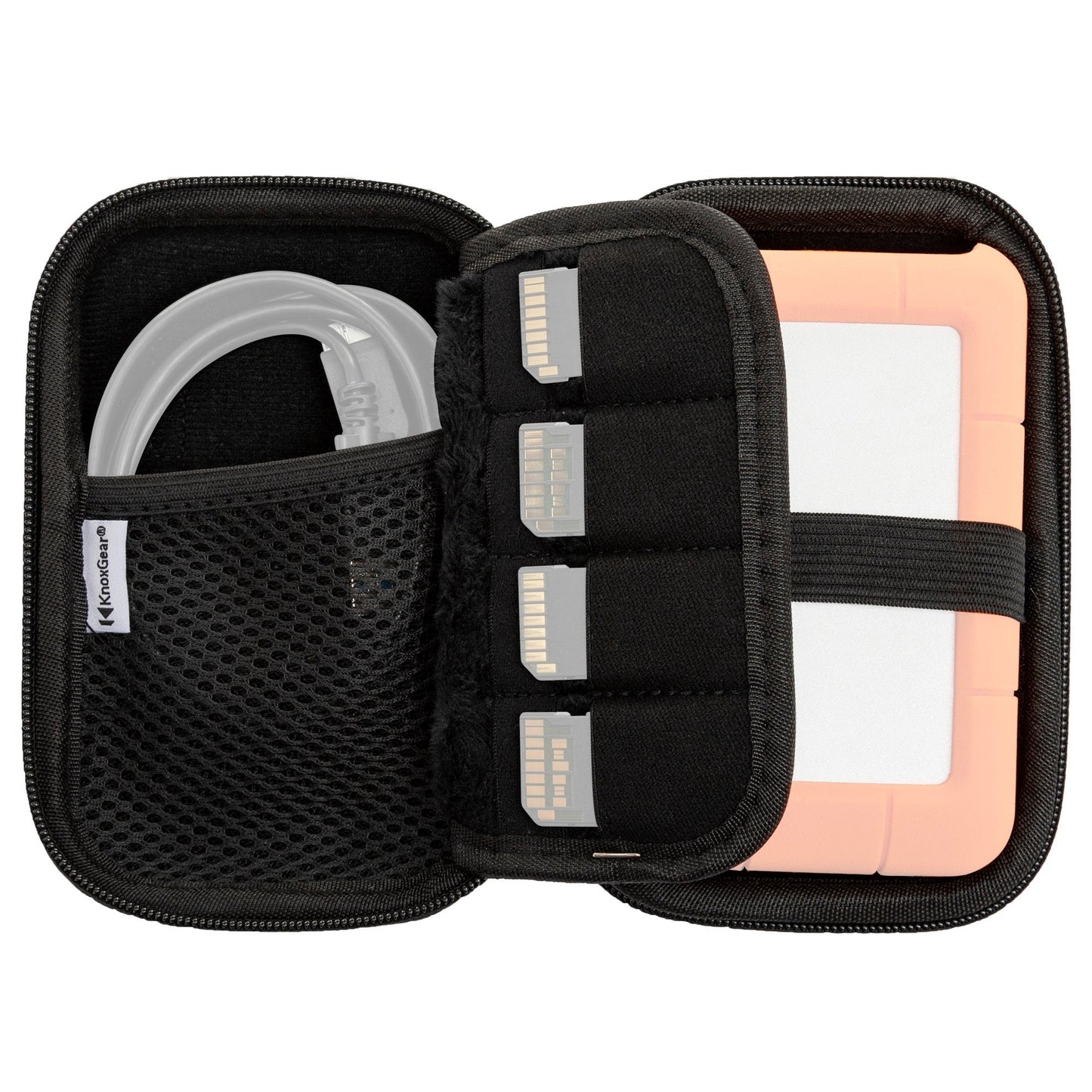 Knox Gear Travel Organizer and Storage Case for Small Electronics/Accessories