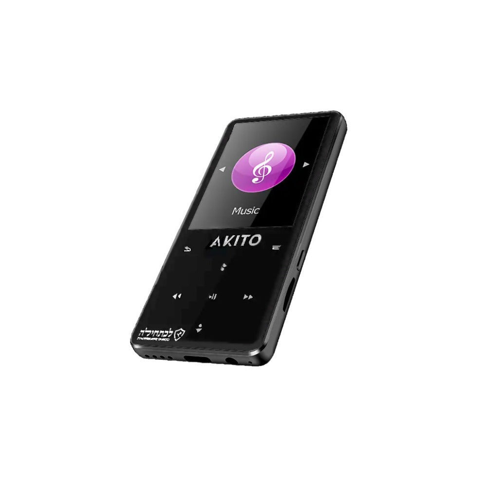 AKITO S8 8GB Kosher MP3 Player with Built-in Speaker, and Recorder (Black)