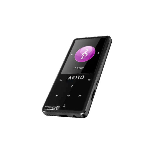 AKITO S8 8GB Kosher MP3 Player with Built-in Speaker, and Recorder (Black)