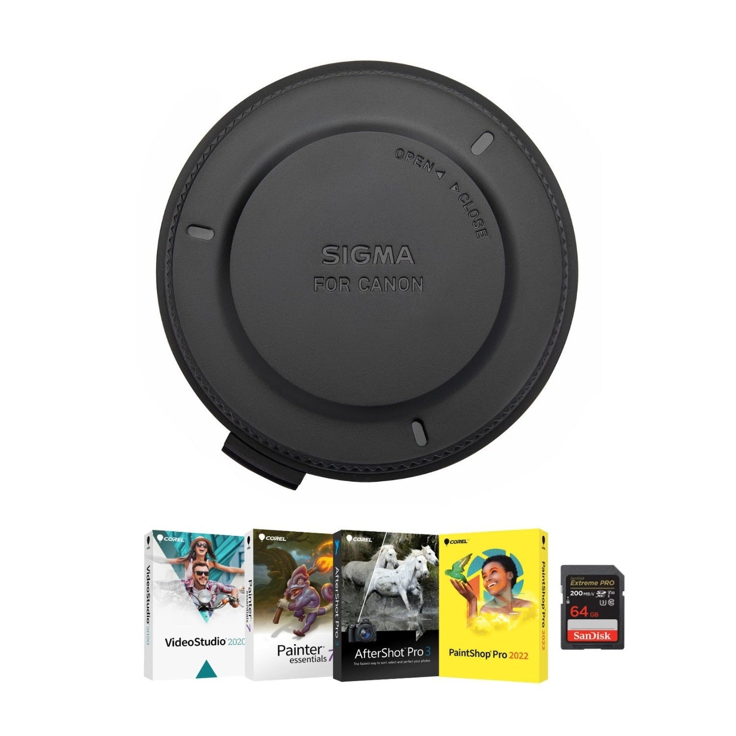 Sigma USB Dock for Canon Lenses Bundle with Software and 64GB Memory Card