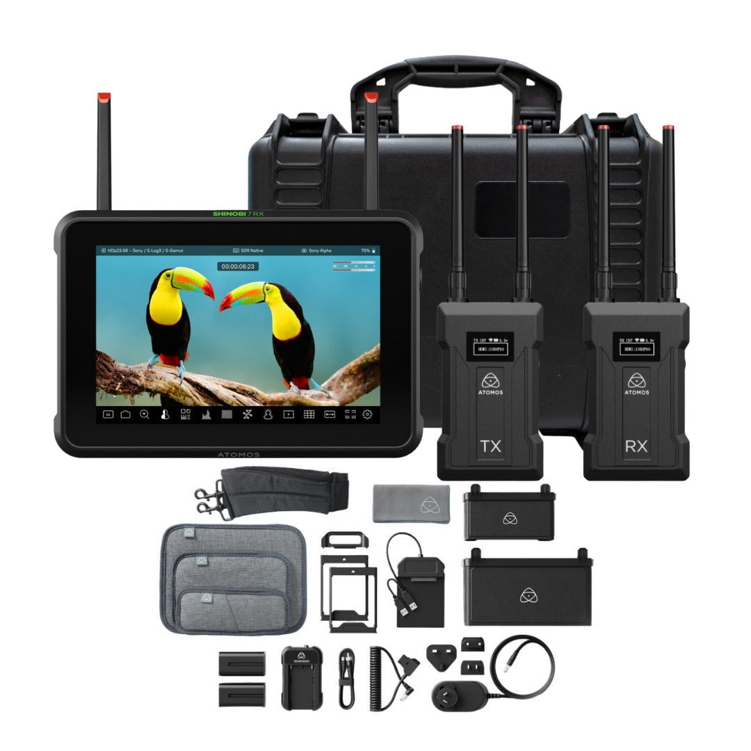 Atomos Shinobi 7 RX 7-inch HDR Monitor Bundle with Transmitter and Receiver Set