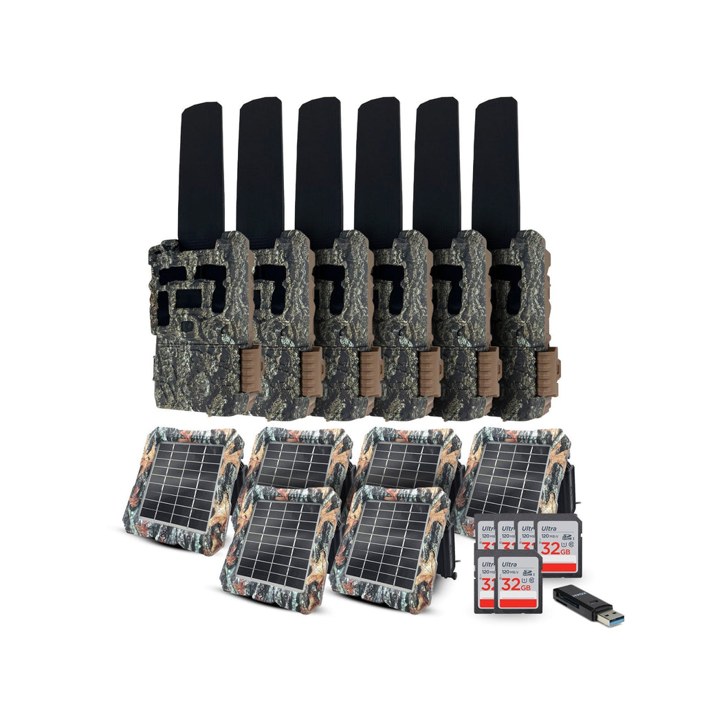 Browning Defender Wireless Pro Scout Max Trail Camera (6 Pack) with Accessories