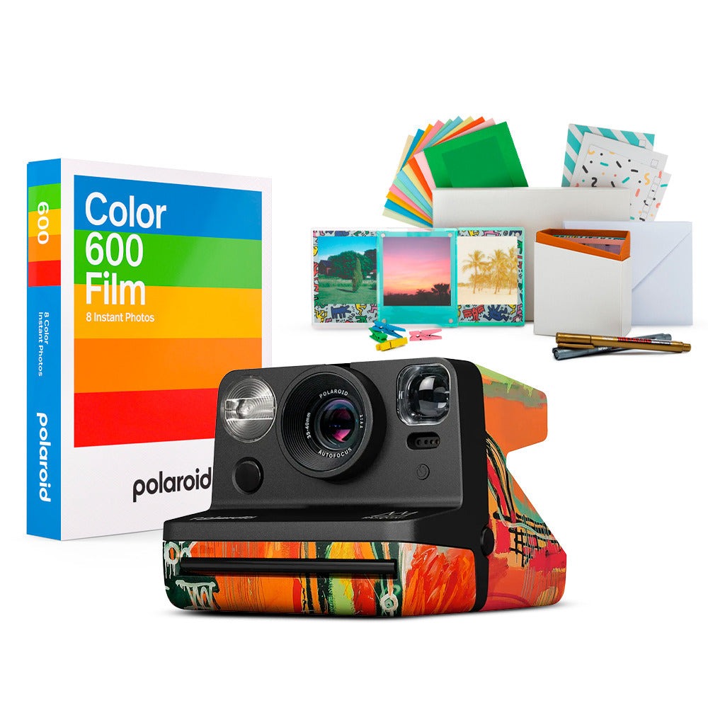 Polaroid NOW Gen 2 Camera (Basquiat Edition) with Focus Camera Polaroid Film Kit Bundle