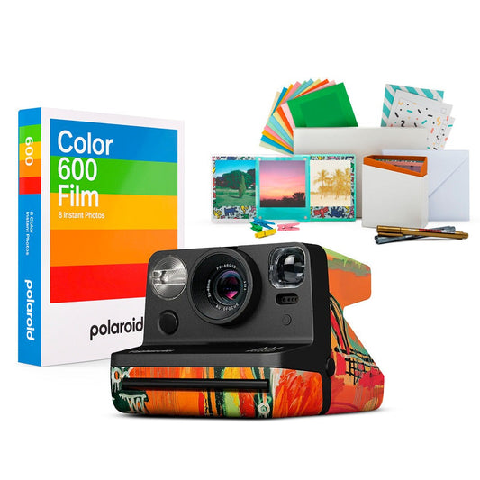 Polaroid NOW Gen 2 Camera (Basquiat Edition) with Focus Camera Polaroid Film Kit Bundle