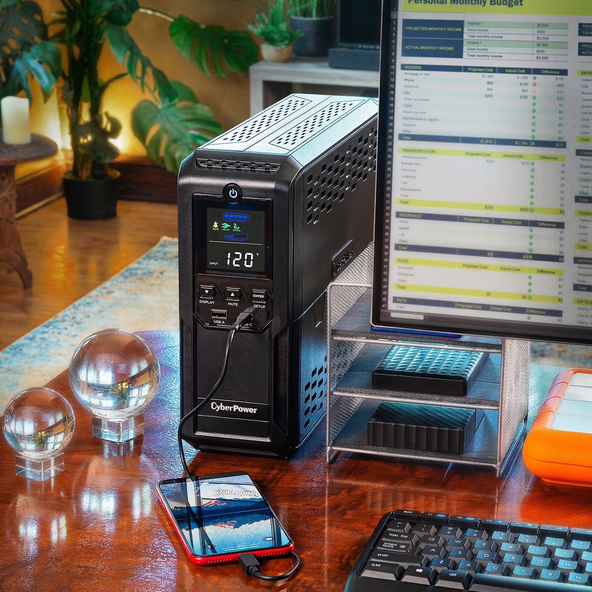 CyberPower CP1350AVRLCD3 Intelligent LCD Series UPS System