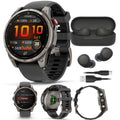 Garmin fenix 8 Pro Sapphire 47mm AMOLED (Titanium/Black) GPS Smartwatch Bundle