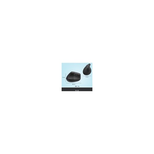 Logitech - Lift Left Vertical Wireless Ergonomic Left-Handed Mouse - Graphite