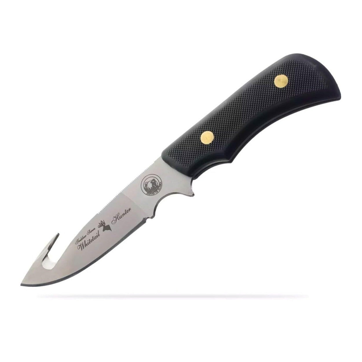Knives of Alaska 3.25in SureGrip Trekker Series Whitetail Hunter Knife (Black)