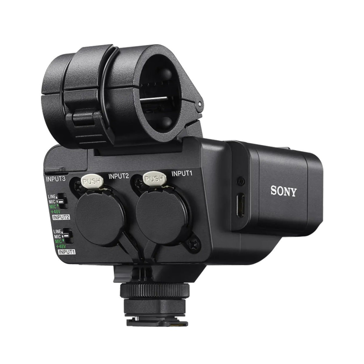Sony XLRA4 Digital XLR Adaptor Kit with 32bit Float and 96 kHz Sampling for Sony Alpha Cameras