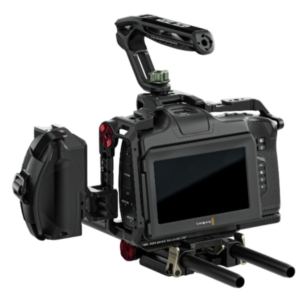 Tilta Advance Camera Cage Kit for BMCC 6K with 3-Point Locking Mechanism and Xeno Top Handle (Black)