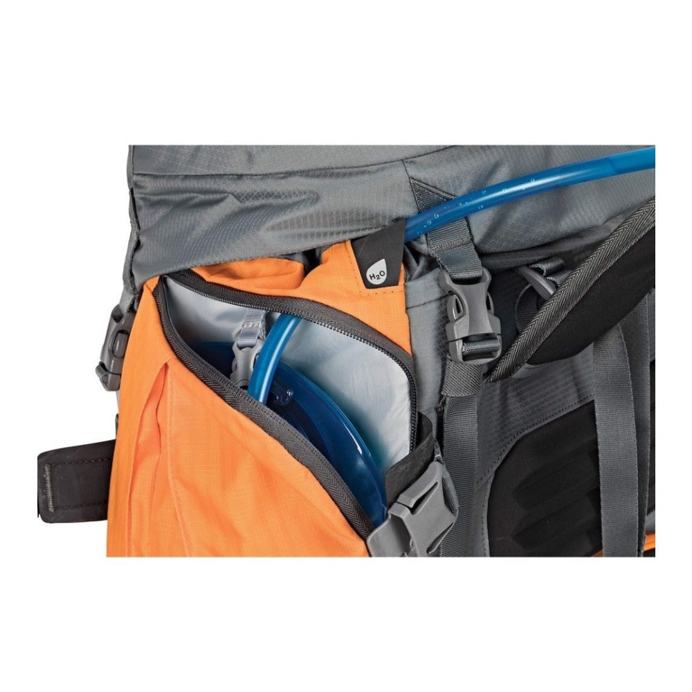 Lowepro 55L Powder Backpack 500 AW (Gray and Orange)