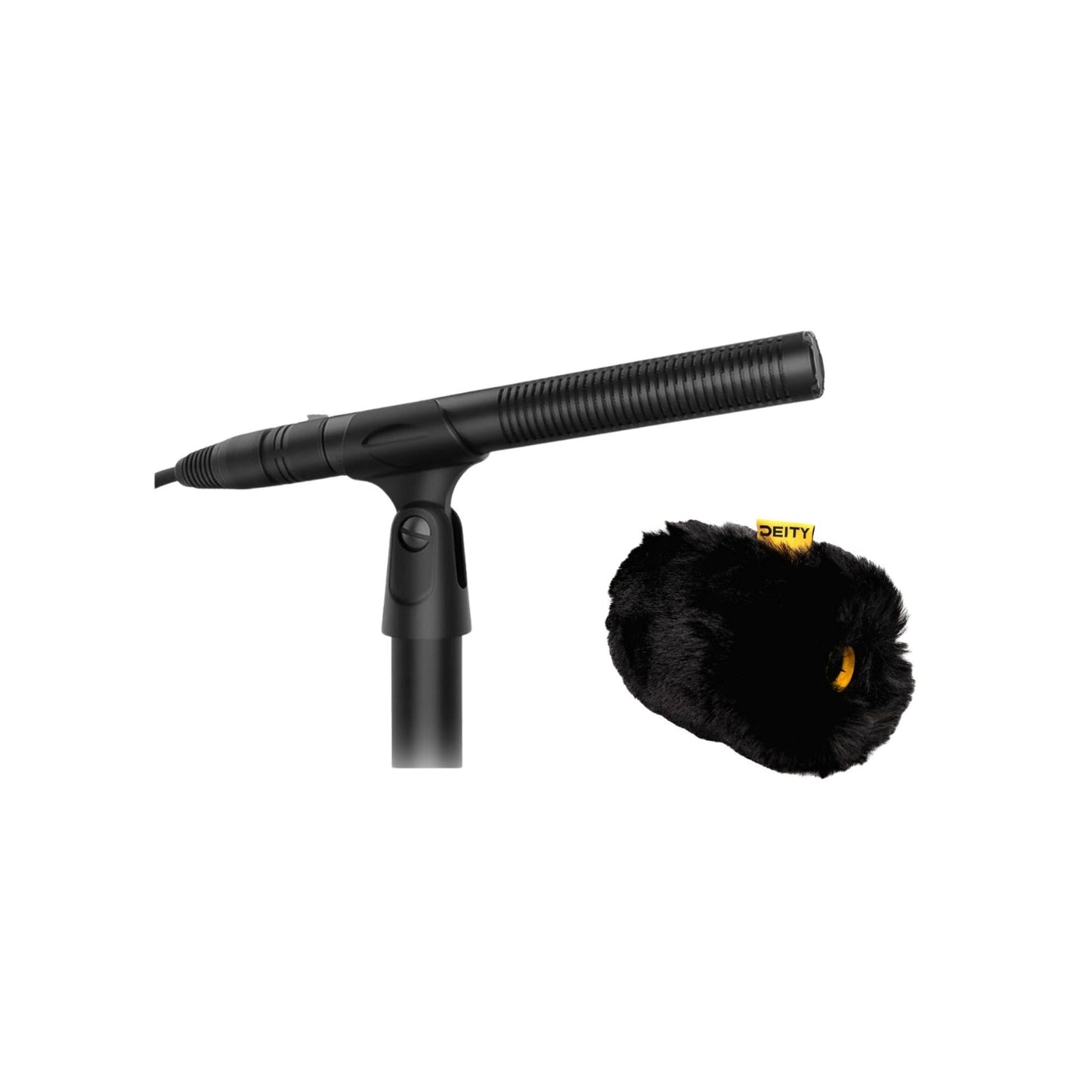 Deity S-Mic 3S Shotgun Microphone (Black) Bundle with Short-Haired Windshield