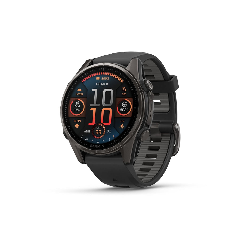 Garmin fēnix 8 AMOLED Sapphire GPS Smartwatch (43mm, Black/Pebble Gray) (Used)