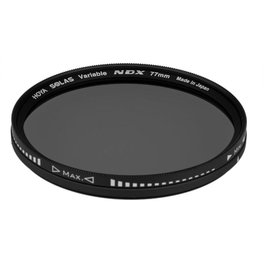Hoya Solas Variable Neutral Density Filter with De-Polarization Layer and Aluminum Body (77mm)