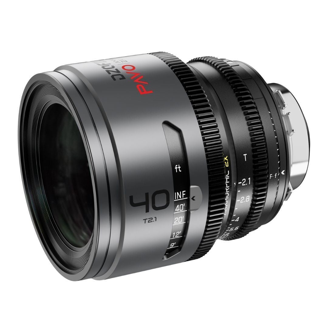 DZOFilm Pavo 2x Anamorphic T2.1 3-Lens Set with Neutral Coating (Space Gray and Black)