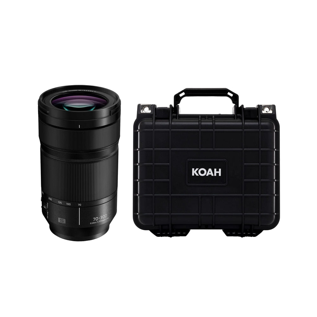 Panasonic LUMIX S-R7030 70-300mm f/4.5-5.6 Full-Frame Telephoto L Mount Lens f with Hard Case