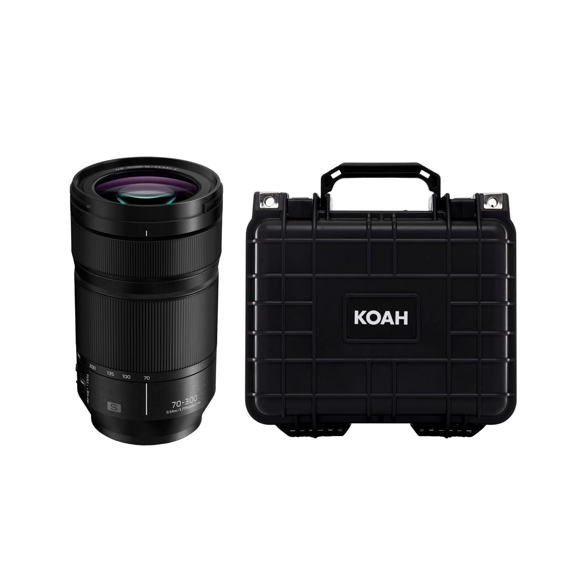 Panasonic LUMIX S-R7030 70-300mm f/4.5-5.6 Full-Frame Telephoto L Mount Lens f with Hard Case