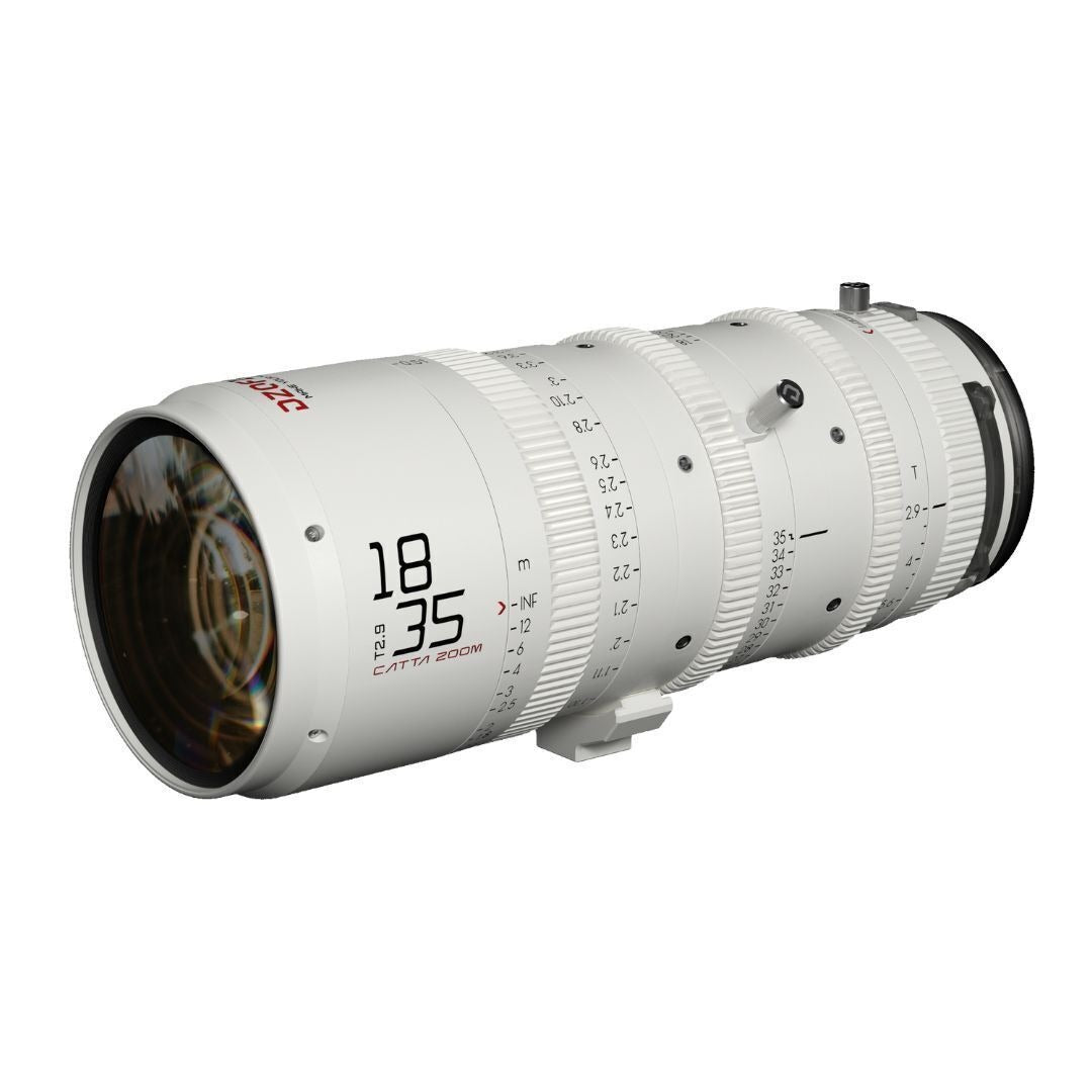 DZOFilm Catta FF 18 to 35mm T2.9 Cine Zoom Lens for Sony E Camera with Parfocal Design (White)