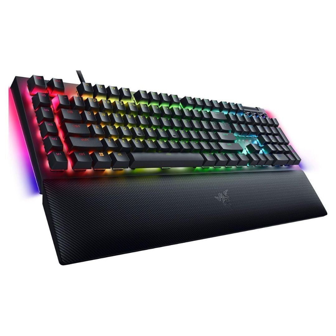 Razer BlackWidow V4 Green Switch Gaming Keyboard, RZ03-04690200, 104 Keys, Black (Certified Refurbished)