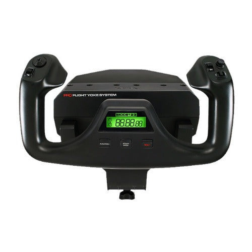 Logitech G Saitek Flight Yoke System with Rudder Pedals and Instrument Panel Bundle
