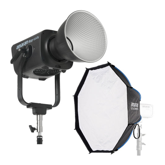 Amaran Ray 660W Full-Color COB Video Light with Octa Dome 90 Softbox Bundle