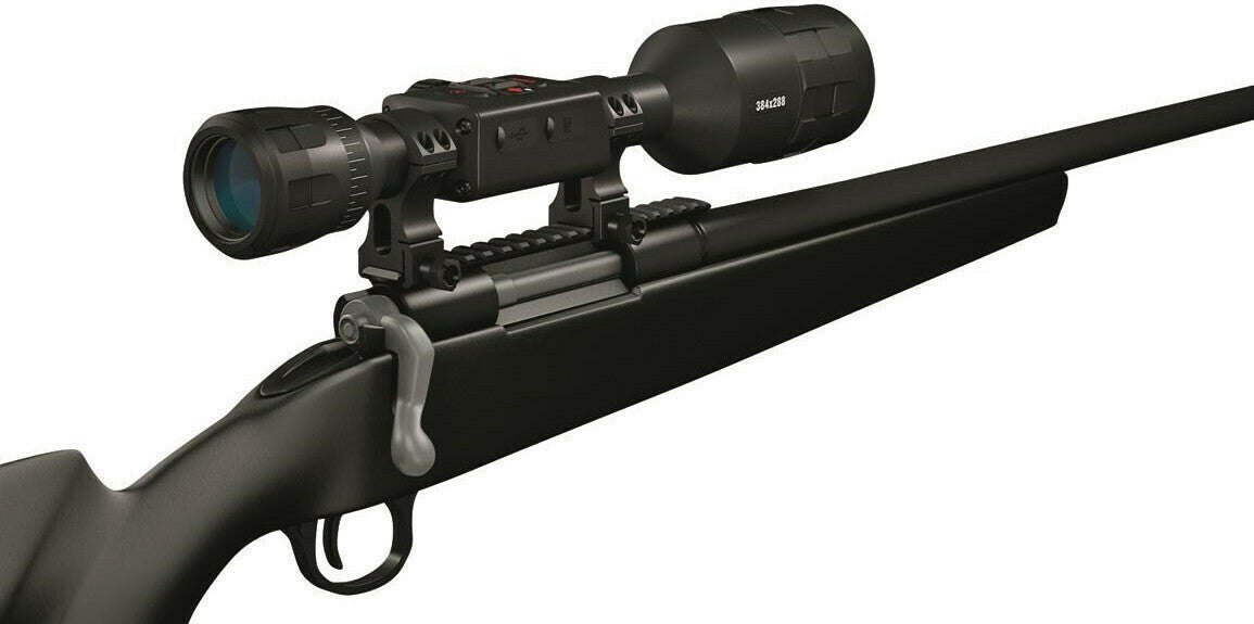 ATN Thor 4 384 x 288 1.25-5x Smart HD Thermal Rifle Scope and Dual Cantilever Scope Mount Bundle