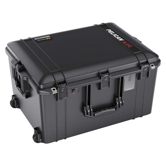 Pelican 1637 Air Case with Divider Insert, Integrated Wheels, and Press and Pull Latches (Black)