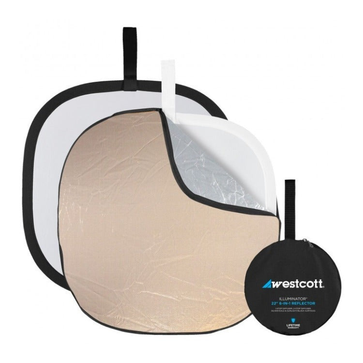 Westcott Illuminator Collapsible 6-in-1 Reflector Kit (22-Inch)