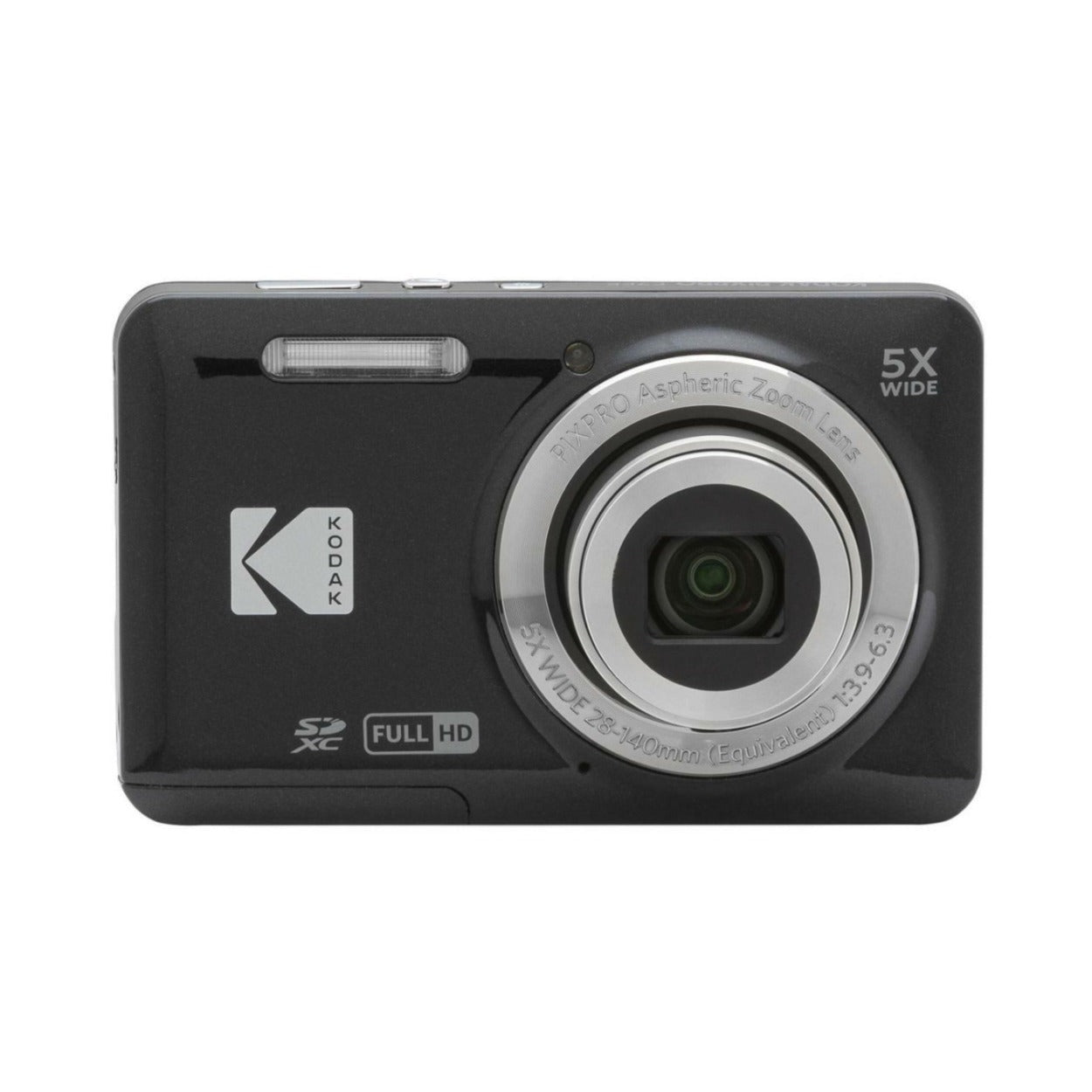 Kodak PIXPRO Friendly Zoom FZ55 Digital Camera (Black) Bundle with Case, Memory Card and Accessories