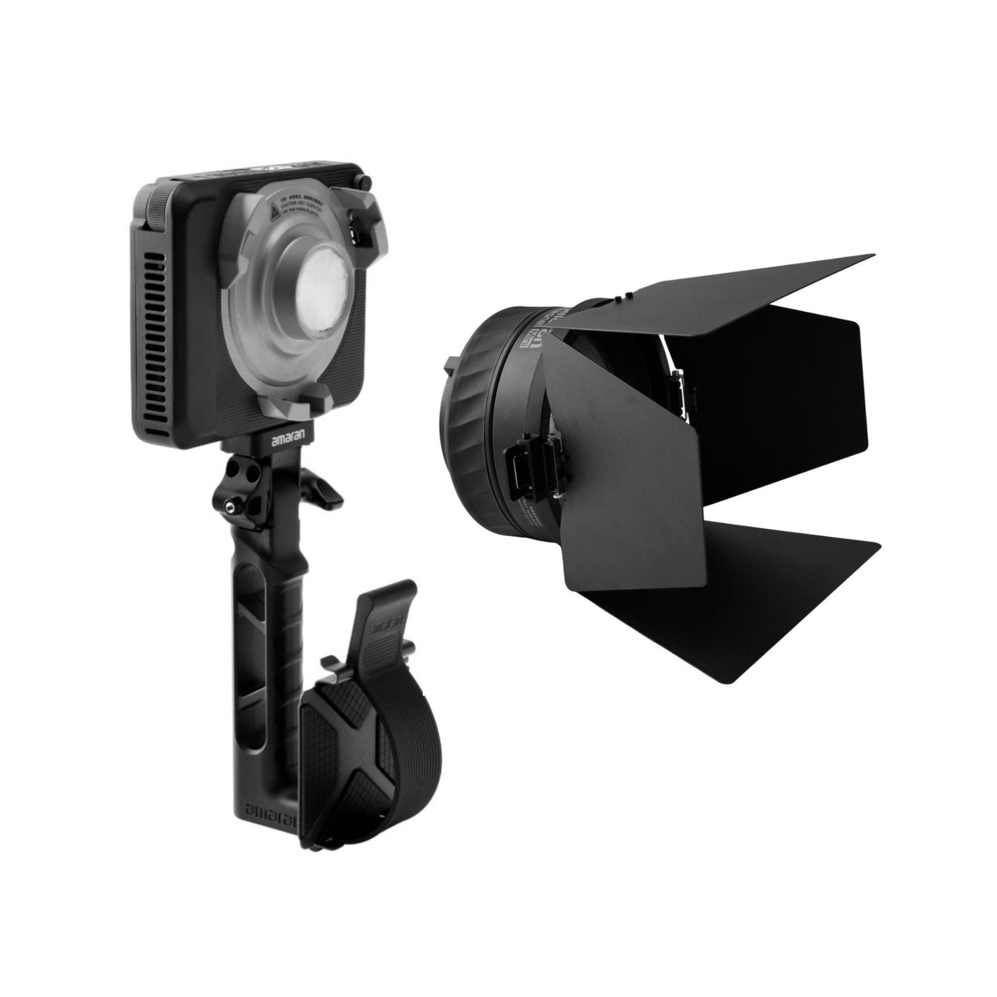 Amaran Ray 60c Full-Color RGB LED Video Light and Mini Fresnel Bundle